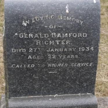 RICHTER Gerald Bamford -1934