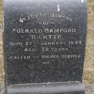RICHTER Gerald Bamford -1934