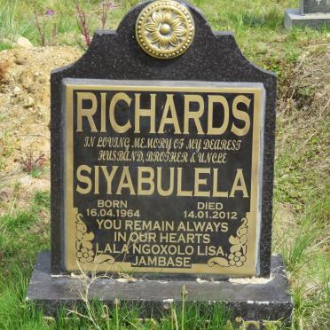RICHARDS Siyabulela 1964-2012