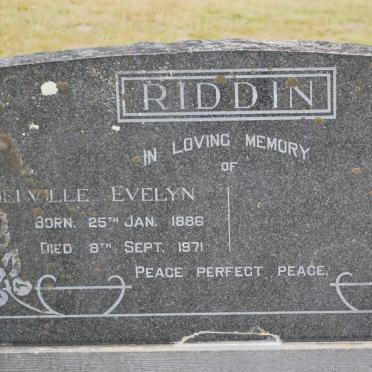 RIDDIN Melville Evelyn 1886-1971
