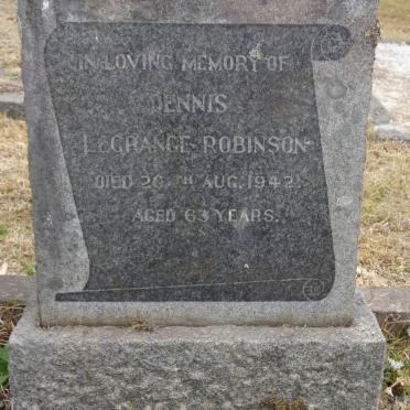 ROBINSON Dennis Legrange -1942