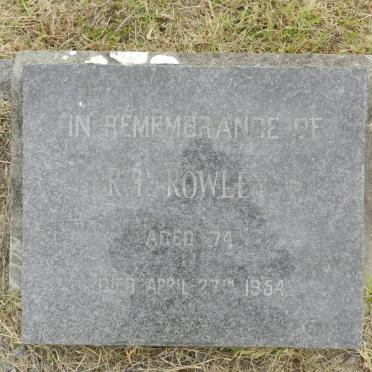 ROWLEY R.T. -1954 