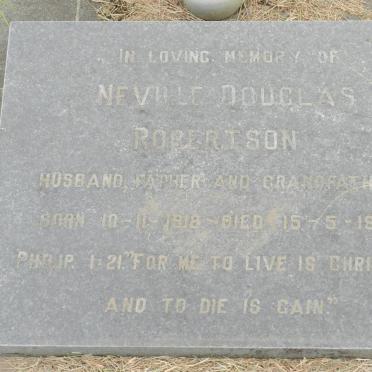 ROBERTSON Neville Douglas 1918-1987