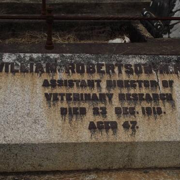 ROBERTSON William -1918