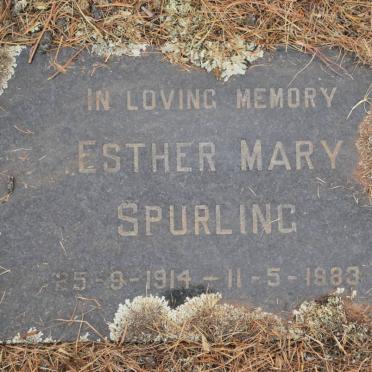 SPURLING Esther Mary 1914-1983