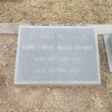 BARBER Harriet Mary, Hilton 1878-197?
