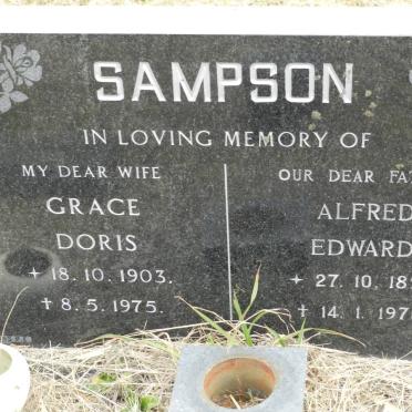 SAMPSON Alfred Edward 1898-1978 &amp; Grace Doris 1903-1975