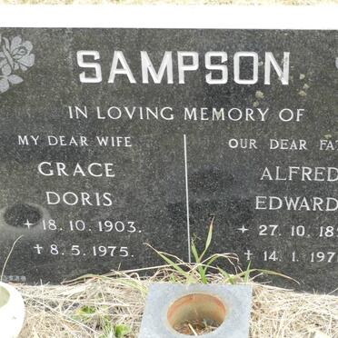 SAMPSON Alfred Edward 1898-1978 &amp; Grace Doris 1903-1975