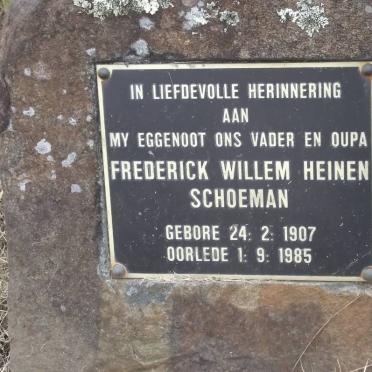 SCHOEMAN Frederick Willem Heinen 1907-1985