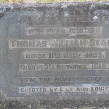 SEALE Thomas William 1895-1918