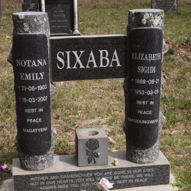 SIXABA Elizabeth Sigidi 1869-1953 :: SIXABA Notana Emily 1903-2007