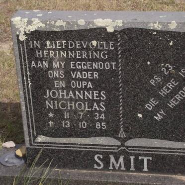 SMIT Johannes Nicholas 1934-1985