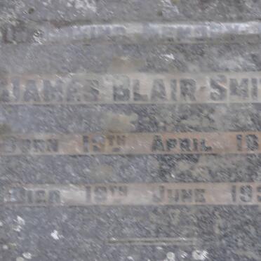 SMITH James, Blair 1899-1936