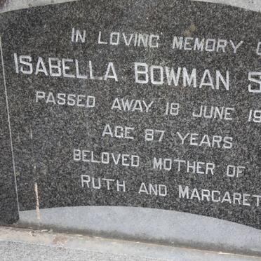 SNOW Isabella Bowman -1974