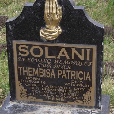 SOLANI Thembisa Patricia 1975-2010