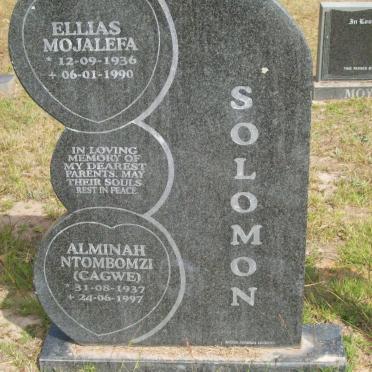 SOLOMON Ellias Mojalefa 1936-1990 &amp; Alminah Ntombomzi CAGWE 1937-1997