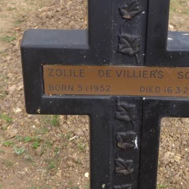 SOTA  Solile De Villiers 1952-2001
