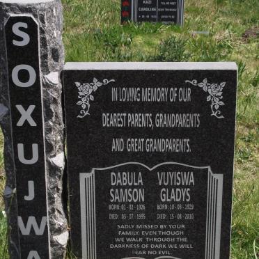 SOXUJWA Dabula Samson 1926-1995 &amp; Vuyiswa Gladys 1929-2010