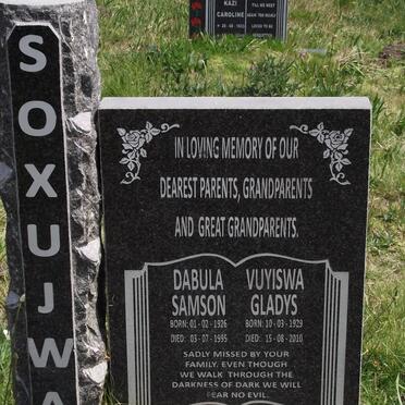 SOXUJWA Dabula Samson 1926-1995 &amp; Vuyiswa Gladys 1929-2010