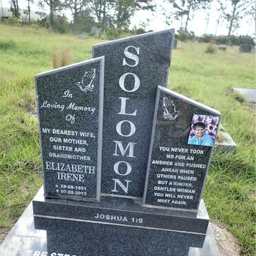 SOLOMON Elizabeth Irene 1951-2013