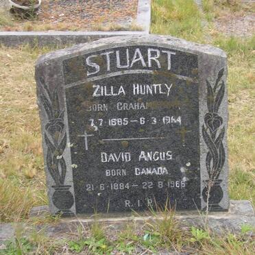 STUART David Angus 1884-1966 &amp; Zilla Huntly GRAHAM 1885-1964