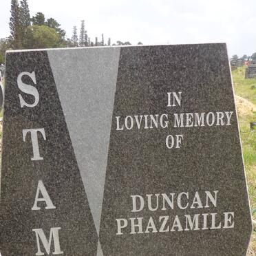 STAMPER Duncan Phazamile 1955-2010