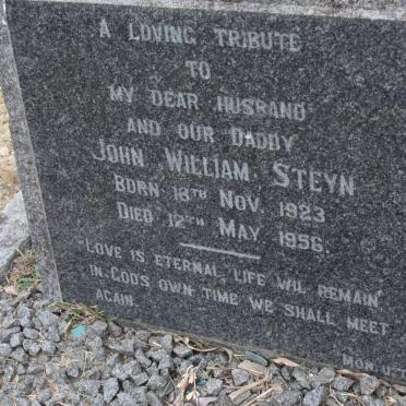 STEYN John William 1923-1956
