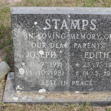 STAMPS Joseph 1921-1981 &amp; Edith 1921-1982