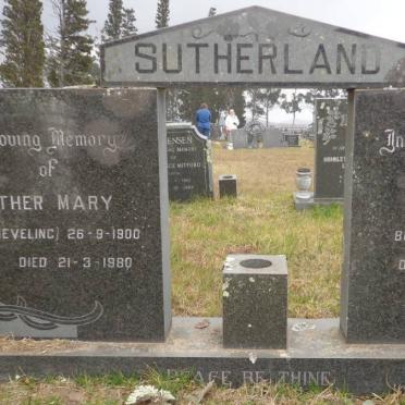 SUTHERLAND, John J.H.P. 1903-1980 &amp; Esther Mary NEVELING 1900-1980