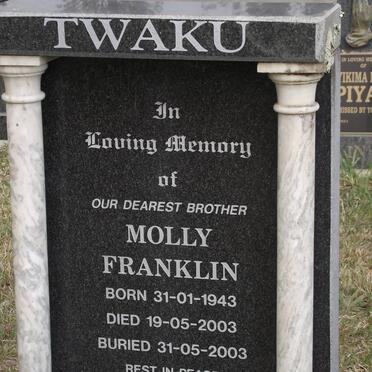 TWAKU Molly Franklin 1943-2003