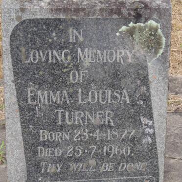 TURNER Emma Louisa 1877-1960