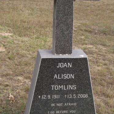 TOMLINS Philip Gladstone 1911-1983 &amp; Joan Alison 1911-2008
