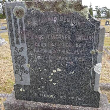 TAYLOR Thomas Taverner 1877-1956