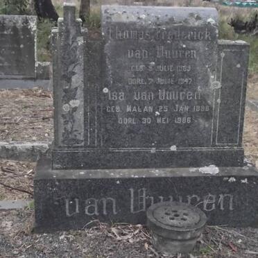 VUUREN Thomas Frederick, van 1889-1947 &amp; Isa MALAN 1898-1986