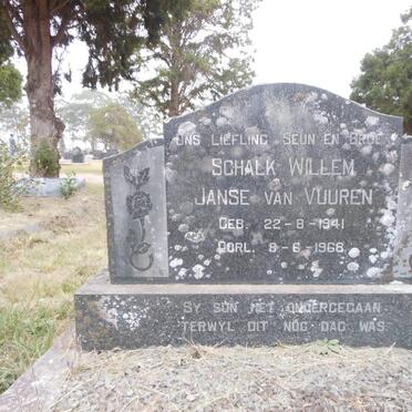 VUUREN Schalk Willem, Janse van 1941-1968