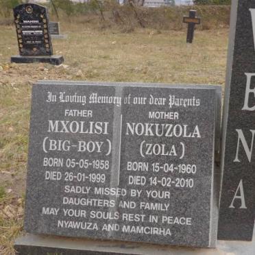 VENA Mxolisi 1958-1999 &amp; Nokuzola 1960-2000