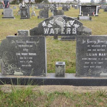WATERS Lisa Wendy 1970-1998 &amp; Lilian Mary WATSON 1931-1984