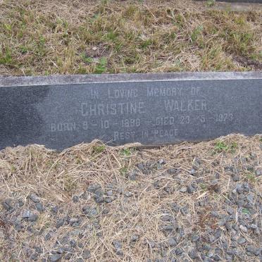 WALKER Christine 1898-1973