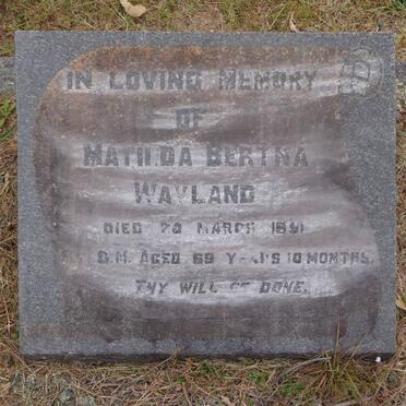 WAYLAND Matilda Bertha -1951