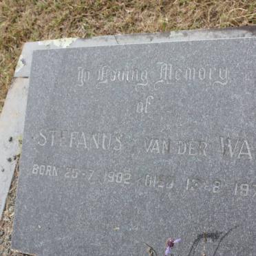 WALT Stefanus, van der 1902-1978