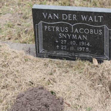WALT O.J., van der 1947 :: VAN DER WALT Petrus Jacobus Snyman 1914-1975