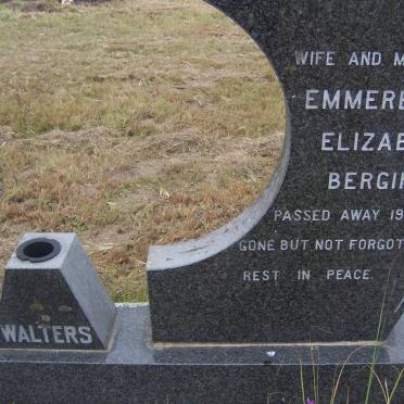 WALTERS Gerald Frank -1996 &amp; Emmerentia Elizabeth Bergina -1887