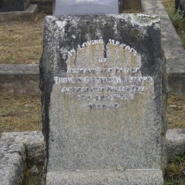 WELSFORD Thomas Gittens -1922