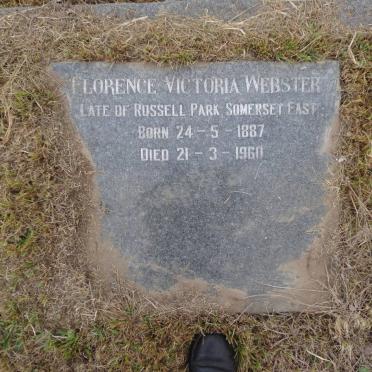 WEBSTER Florence Victoria 1887-1960