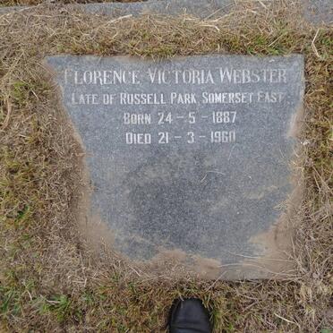 WEBSTER Florence Victoria 1887-1960