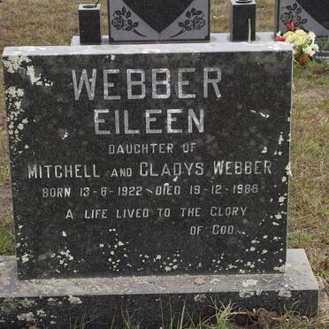 WEBBER Eileen 1922-1986