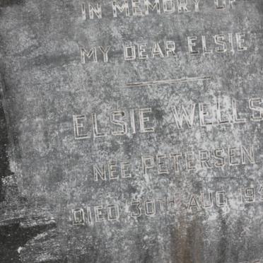 WELLS Elsie nee PETERSEN -1958