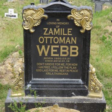 WEBB Zamile Ottoman 1920-2012