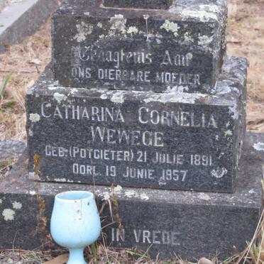 WEWEGE Catharina Cornelia nee POTGIETER 1891-1957