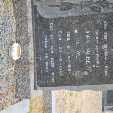 WET John Albert, de 1918-1970